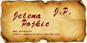 Jelena Pojkić vizit kartica